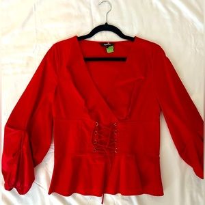 Beautiful red blouse from Express